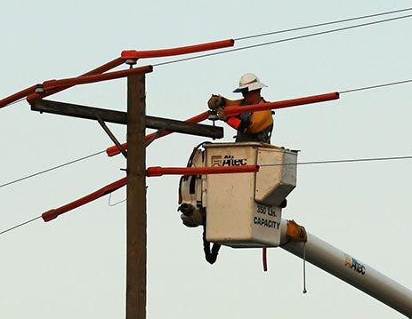 lineman in bucket