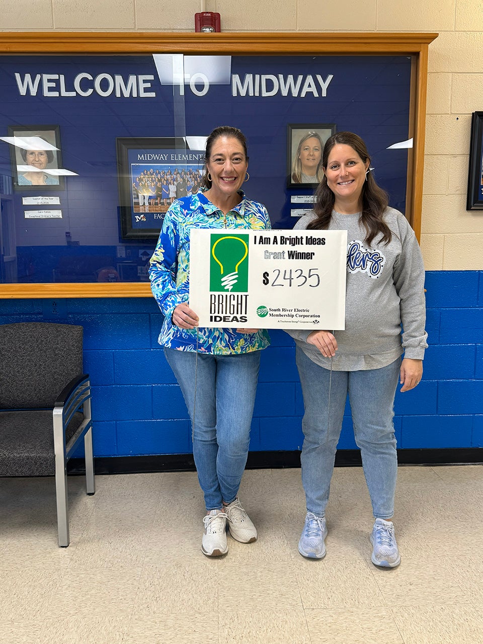 Brandi Dale and Assistant Principal Alex Stonerock